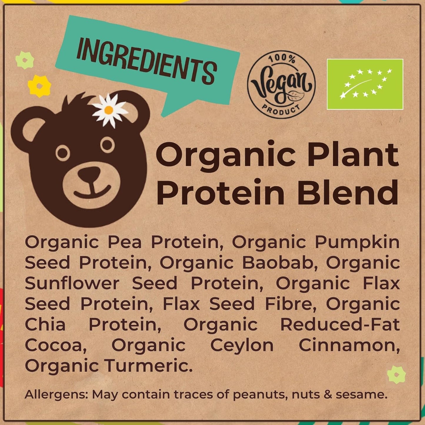 Boho Unflavoured Organic Vegan Protein Powder Blend